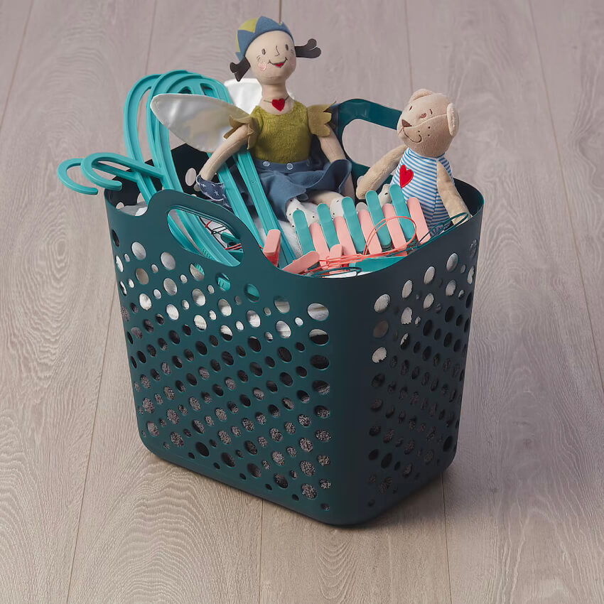 Flexible laundry basket